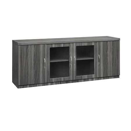 Mayline Low Wall Cabinet, Aberdeen, Gray Steel ALCLGS